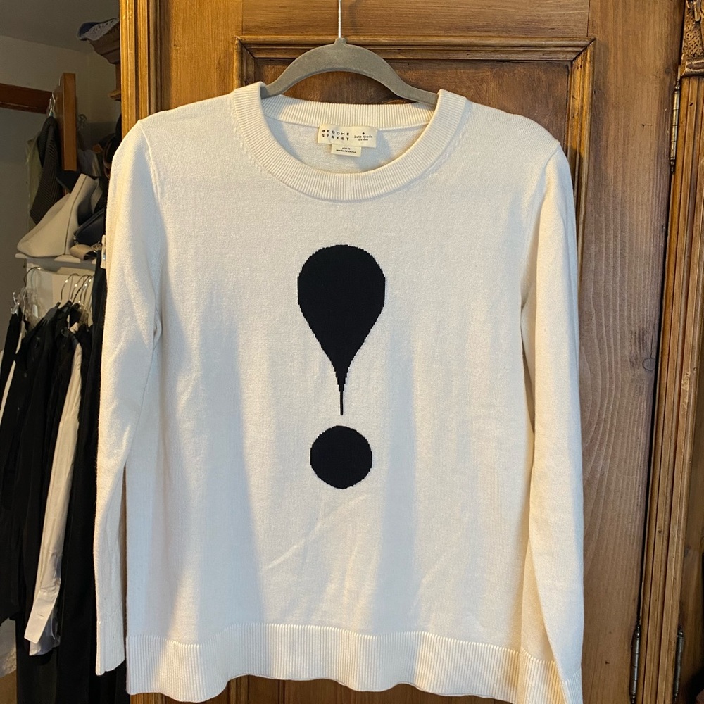 Kate Spade exclamation point sweater